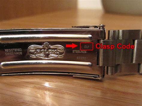 Rolex clasp codes – WatchPlanet24.com.